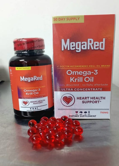 Mega Red/ Omega 3 krill Oil- recupera tu energía y confianza