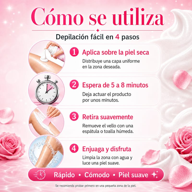 ✨ Espuma Depilatoria SADOER para Mujer | Piel Suave y Lisa 💖