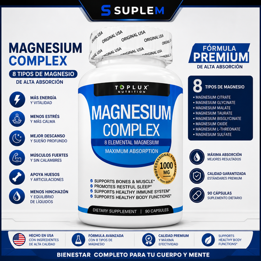 🔥 Magnesium Complex 1000mg | Más Energía, Mejor Descanso y Menos Estrés