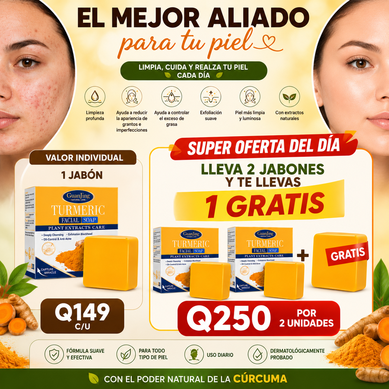 jabón de curcuma el mejor aliado para tu piel
