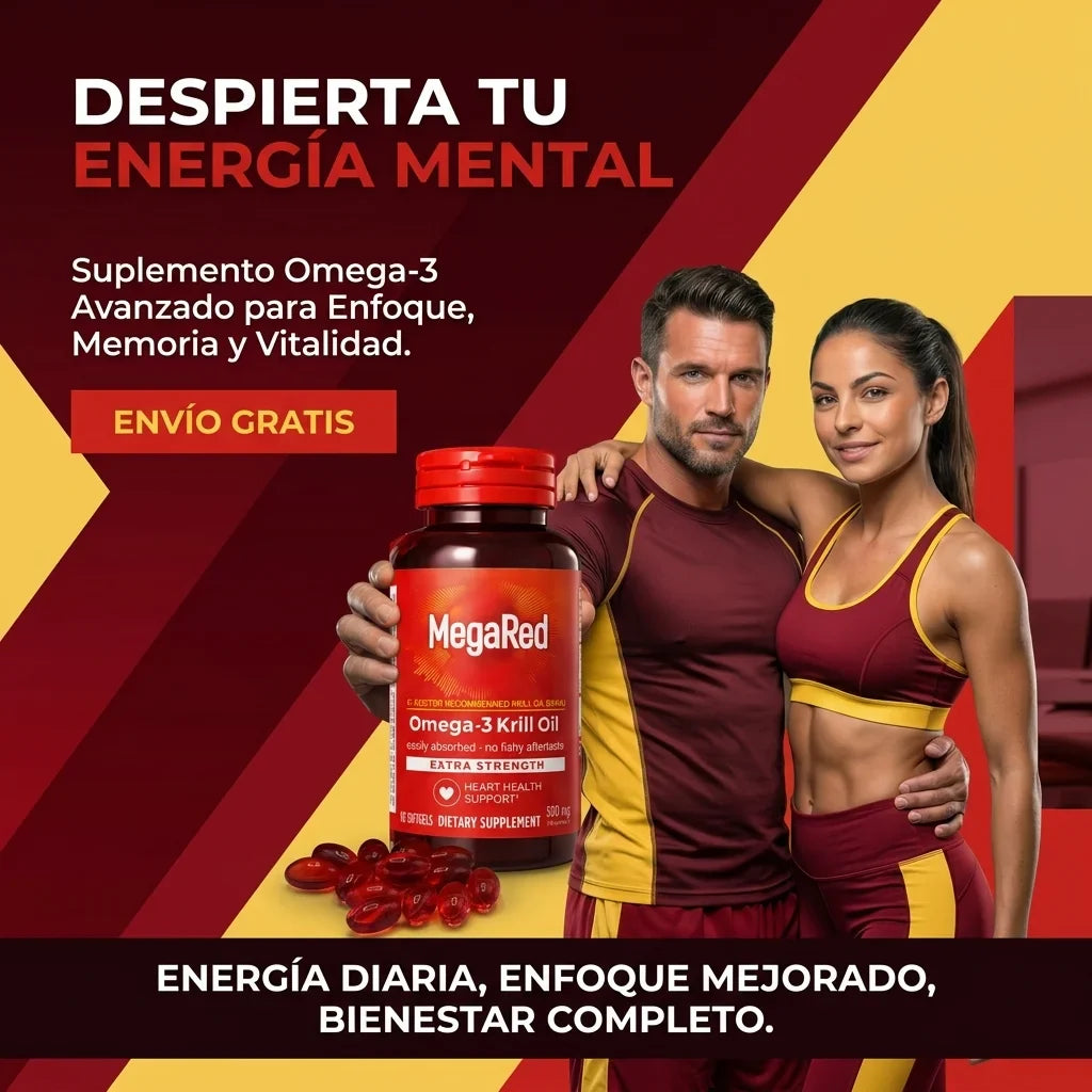 MegaRed Omega-3 + Aceite de Krill | Recupera tu salud Cardiovascular y Articular